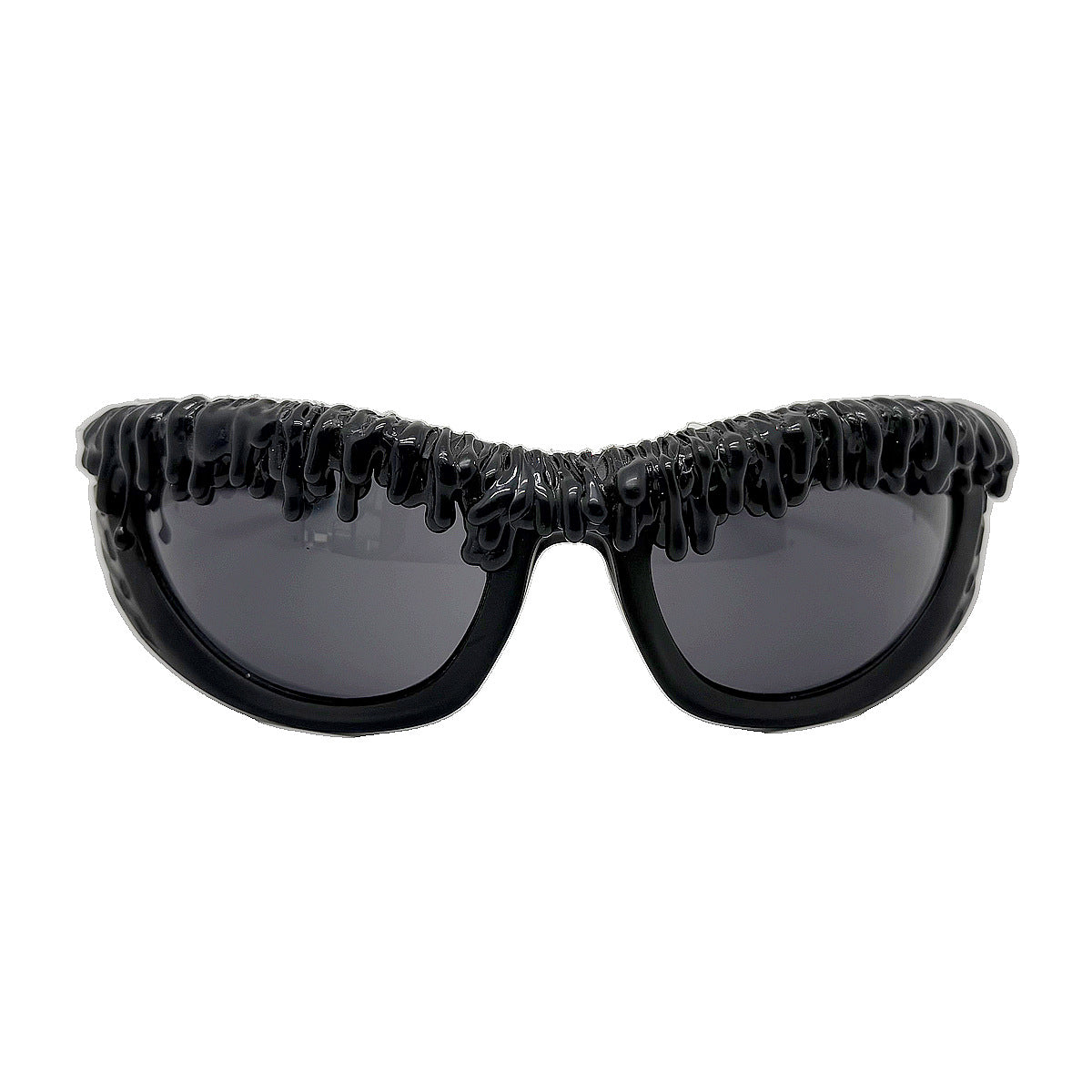 Damen trendige Sonnenbrille mit kreativem Flüssigkeitsrahmen Brehn
