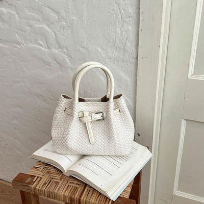 Gewebte Leder Handtasche