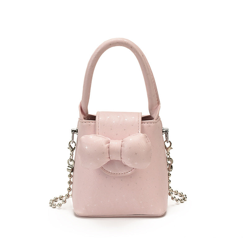 Bogen-verziertes Mini-Handtasche