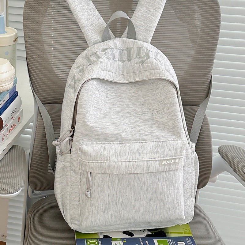 Lässiger weicher Stoff Schulrucksack