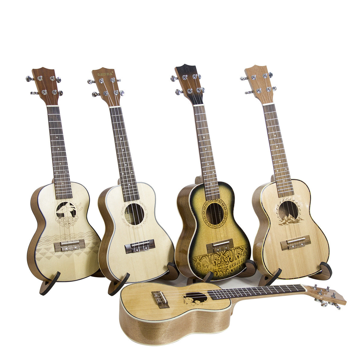 Premium Massivholz Ukulele Brehn
