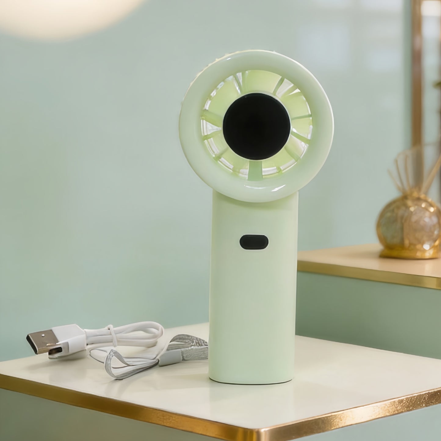 Damen Tragbarer Mini-Lüfter mit USB-Ladefunktion Brehn