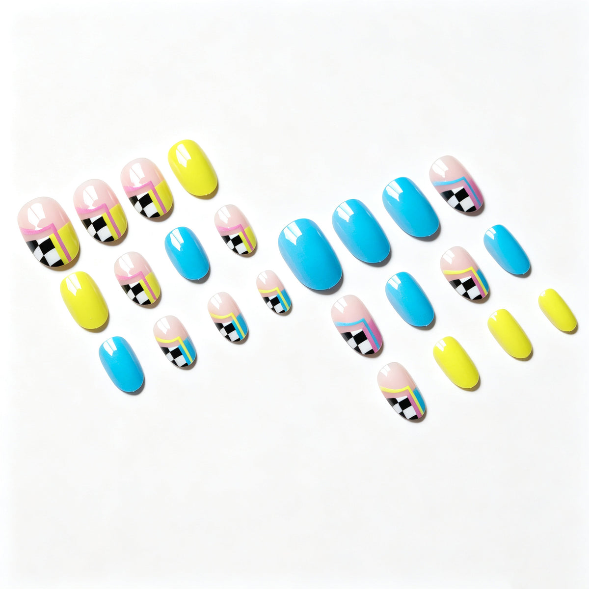 Kreatives abstraktes Nageldesign