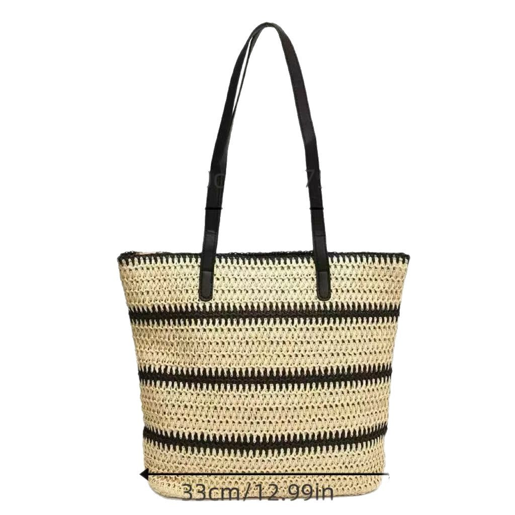 Strandtasche mit Modernen Streifen und Robusten Trageriemen Brehn