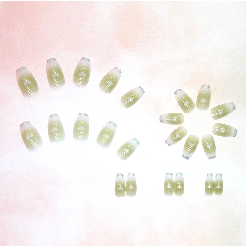 Künstlerische Ombre Press-On Nageltips Brehn