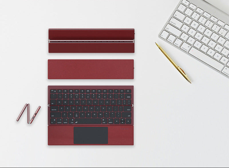 Kompakte kabellose Tastatur mit Touchpad Brehn