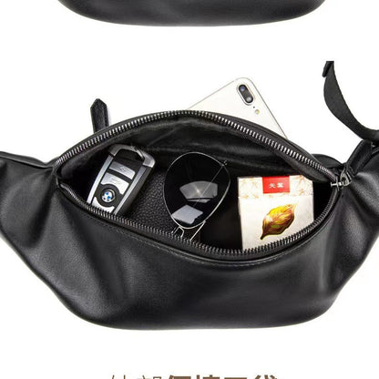 Stilvolle Leder Bauchtasche