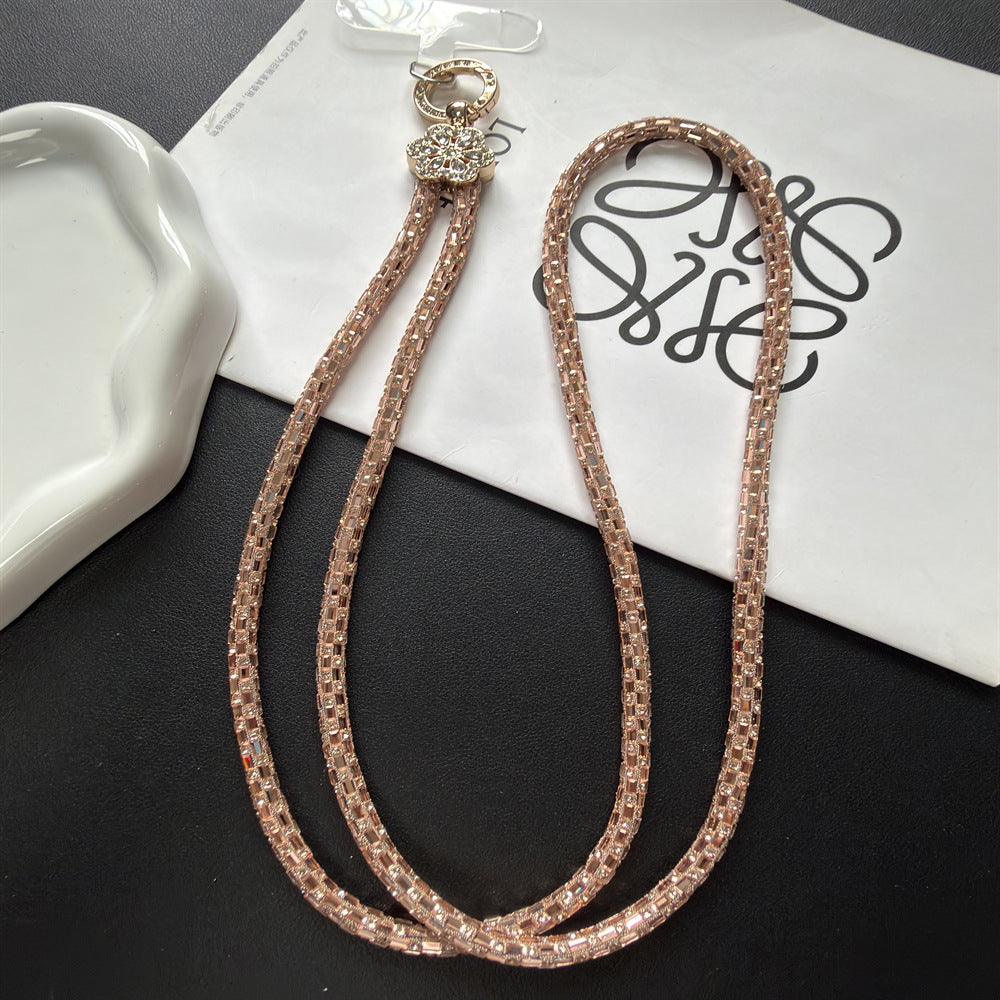 Dekorativer, mit Kristallperlen verzierter Brillenband Brehn