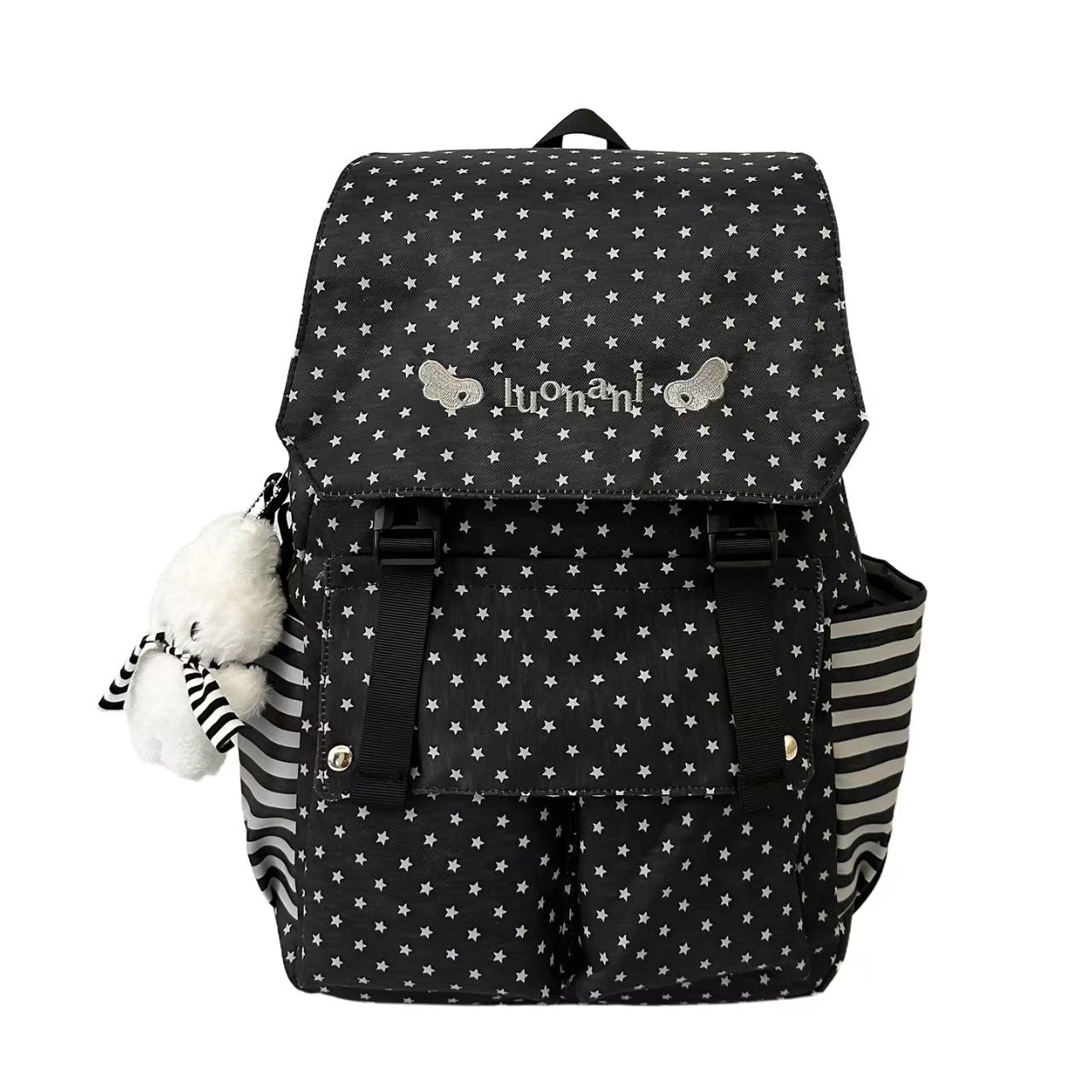 Sternmuster-Rucksack mit mehreren Taschen Brehn