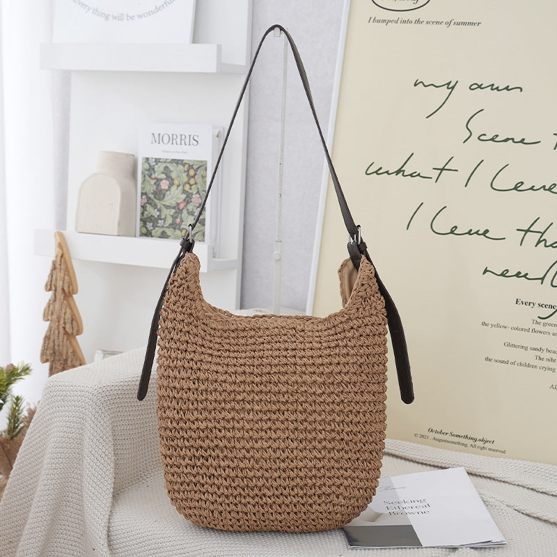 Handtasche Aus Geflochtenem Naturmaterial Brehn