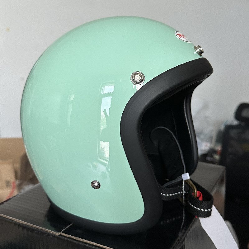 Klassischer Cruiser Motorrad Sicherheitshelm Brehn