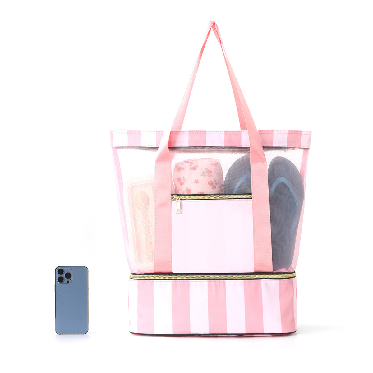 Strandtasche mit Durchlässigem Design und Großem Stauraum Brehn