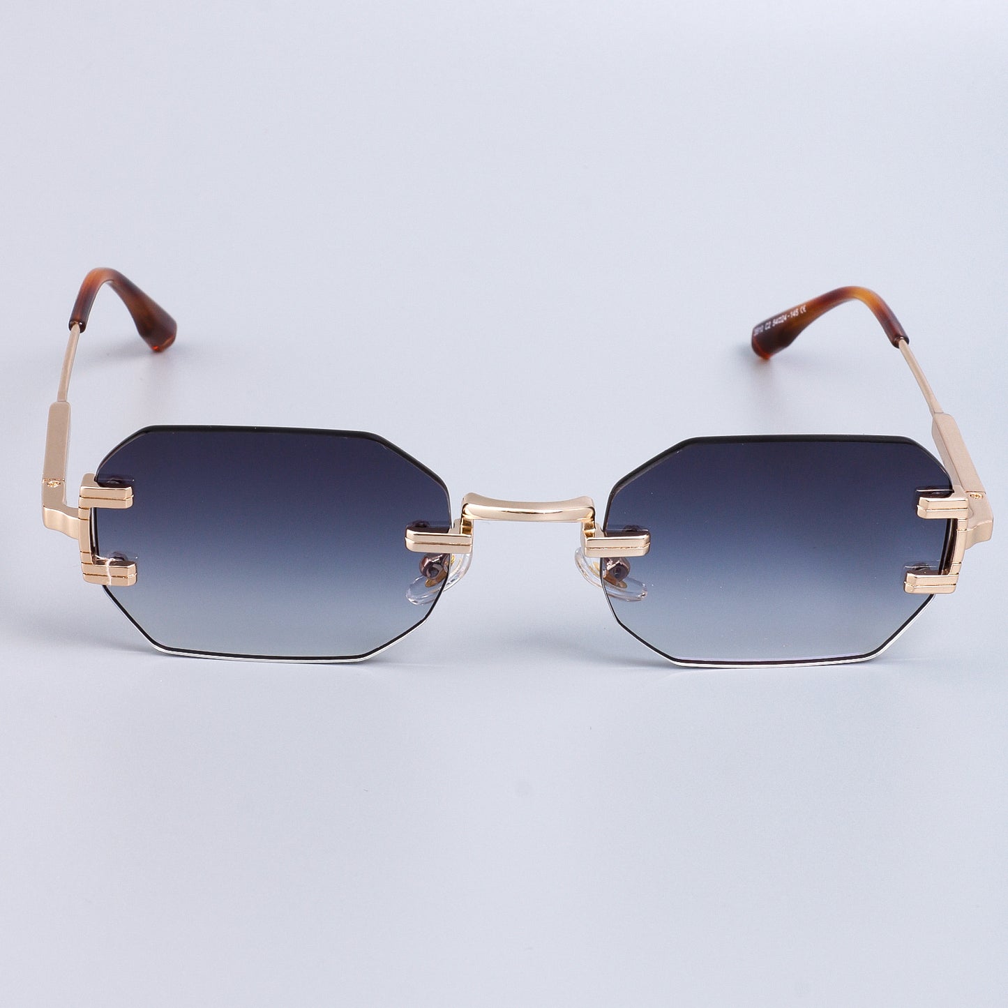 Damen Designer Sonnenbrille im modernen, sechseckigen Stil Brehn