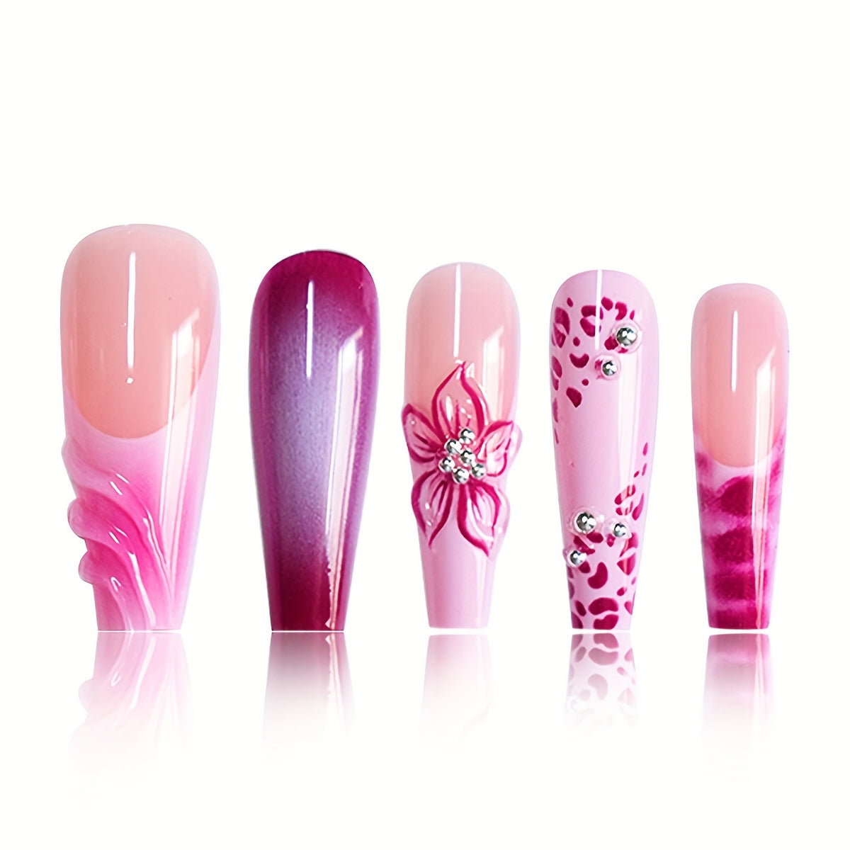 Premium Floral Nail Art Set Brehn
