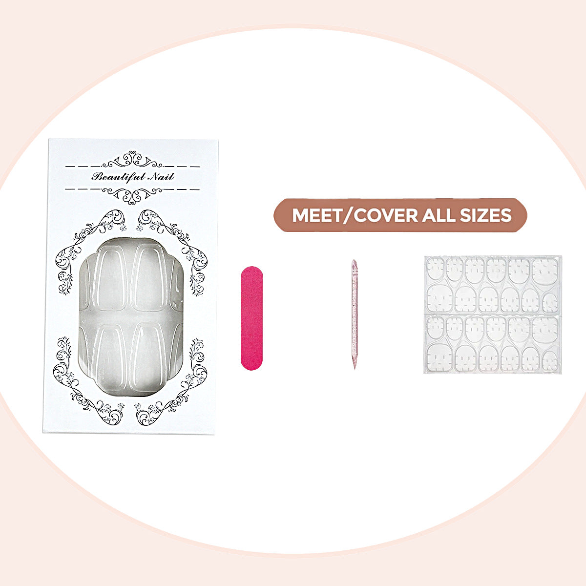 Elegantes Press-On-Nageldesign Brehn