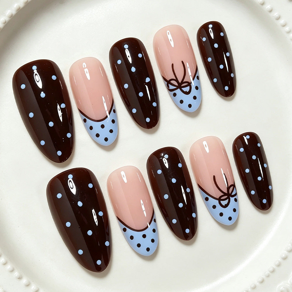 Verspieltes Pünktchen Press-On Nagelset Brehn