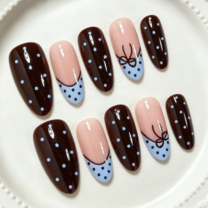 Verspieltes Pünktchen Press-On Nagelset Brehn