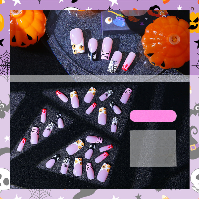 Kreatives Halloween Kunstnagelset mit gruseligen Motiven Brehn