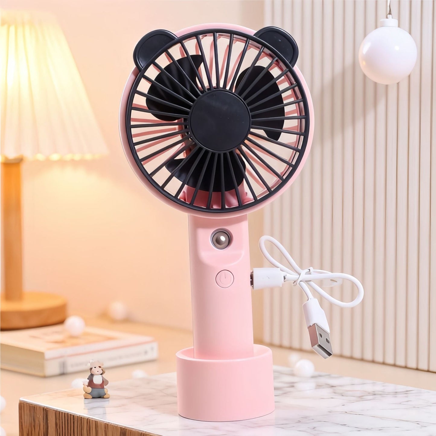 Frauen Tragbarer Handventilator mit Sprühfunktion Brehn