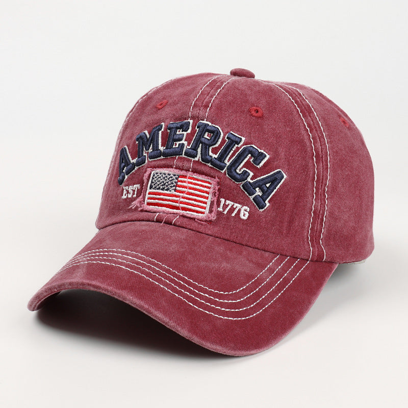 Herren Vintage-inspirierte gestickte Baseballmütze Brehn