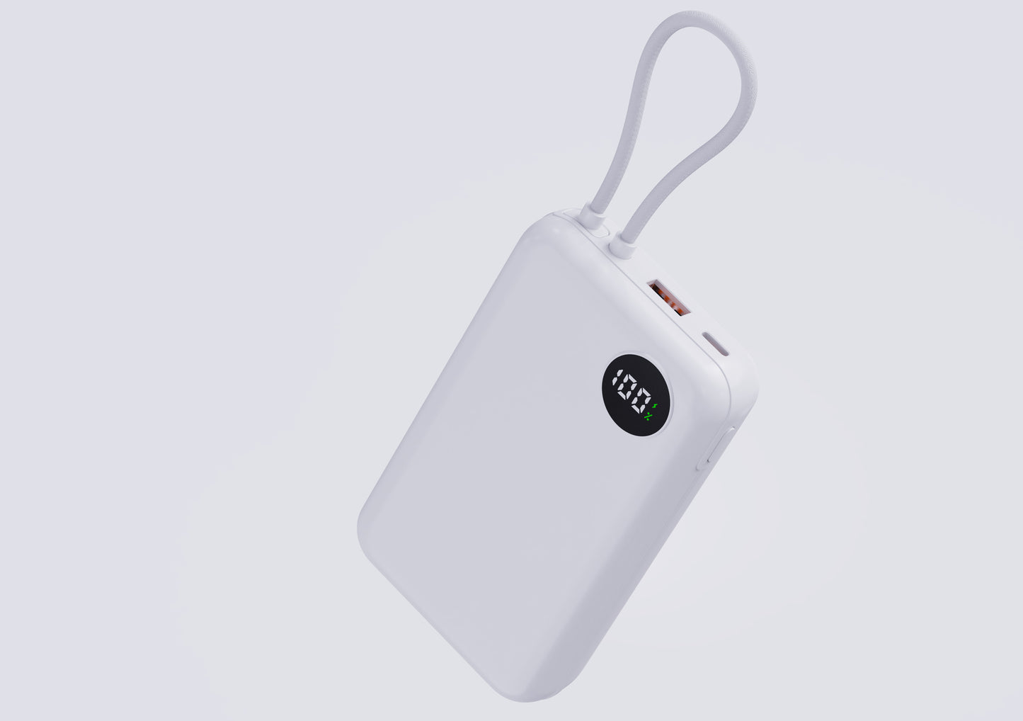Tragbare Powerbank mit Smart Led-Anzeige und Schneller Ladefunktion Brehn