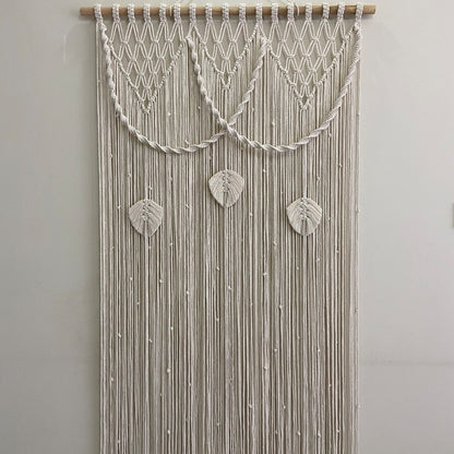 Macrame Blattmotiv Wandbehang Brehn