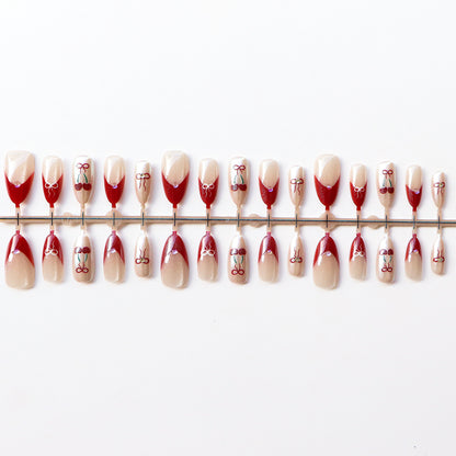 Chic Vintage-inspirierte Press-On Nagel Set