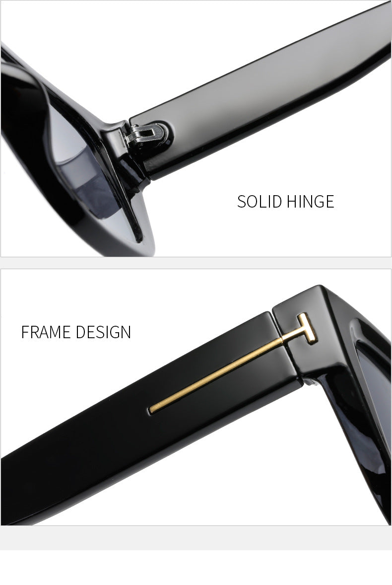 Damen modische quadratische Sonnenbrille mit elegantem Rahmen Brehn