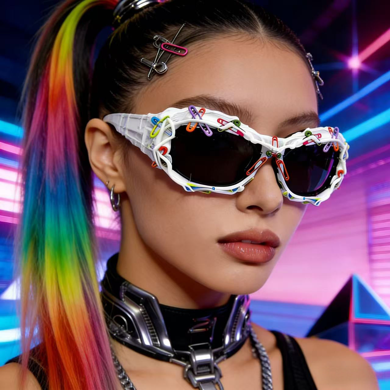 Damen kreative Statement-Sonnenbrille mit auffälligem Design Brehn