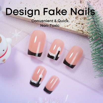Kunstnagelset mit stilvollem French-Tipp und eleganten Akzenten Brehn