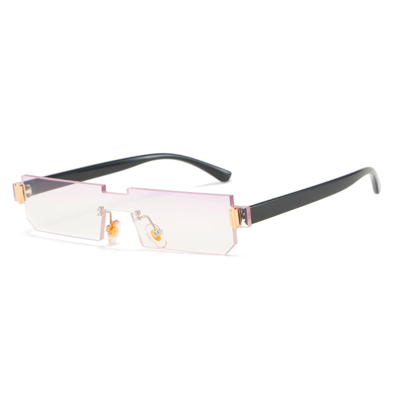 Damen modische geometrische Sonnenbrille mit feinem Rahmen Brehn