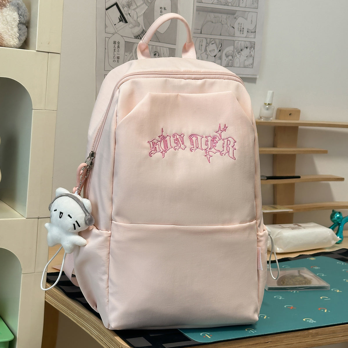 Stylische gestickte Rucksack Brehn 1791206064
