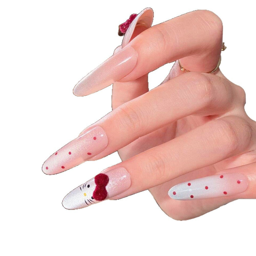 Künstlerisches Floral Design Press-On Nagel Set Brehn