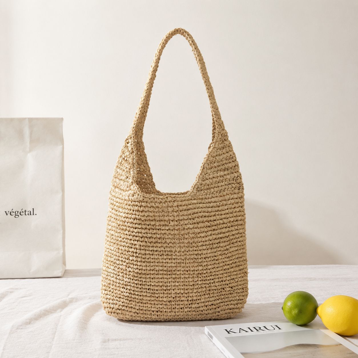 Geräumige Strandschultertasche Brehn