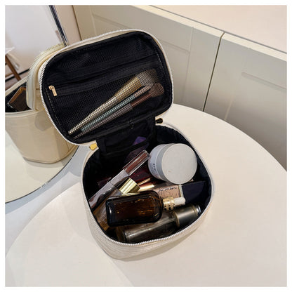 Eleganter Krokodilstruktur Kosmetik Organizer