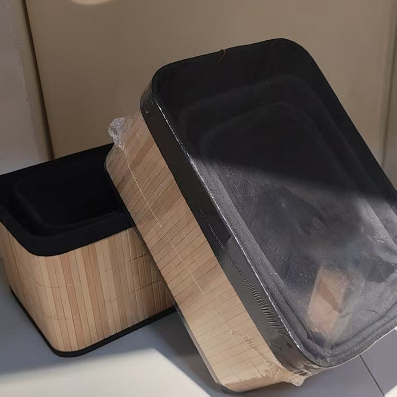 Aufbewahrungskorb mit Natürlichem Bambusdesign Brehn