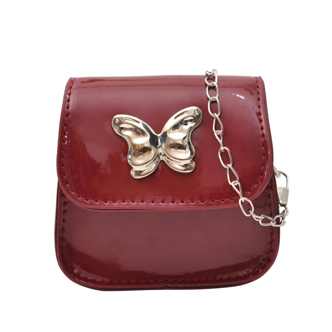 WoStylish Schmetterlingsverschluss Mini-Handtasche Brehn