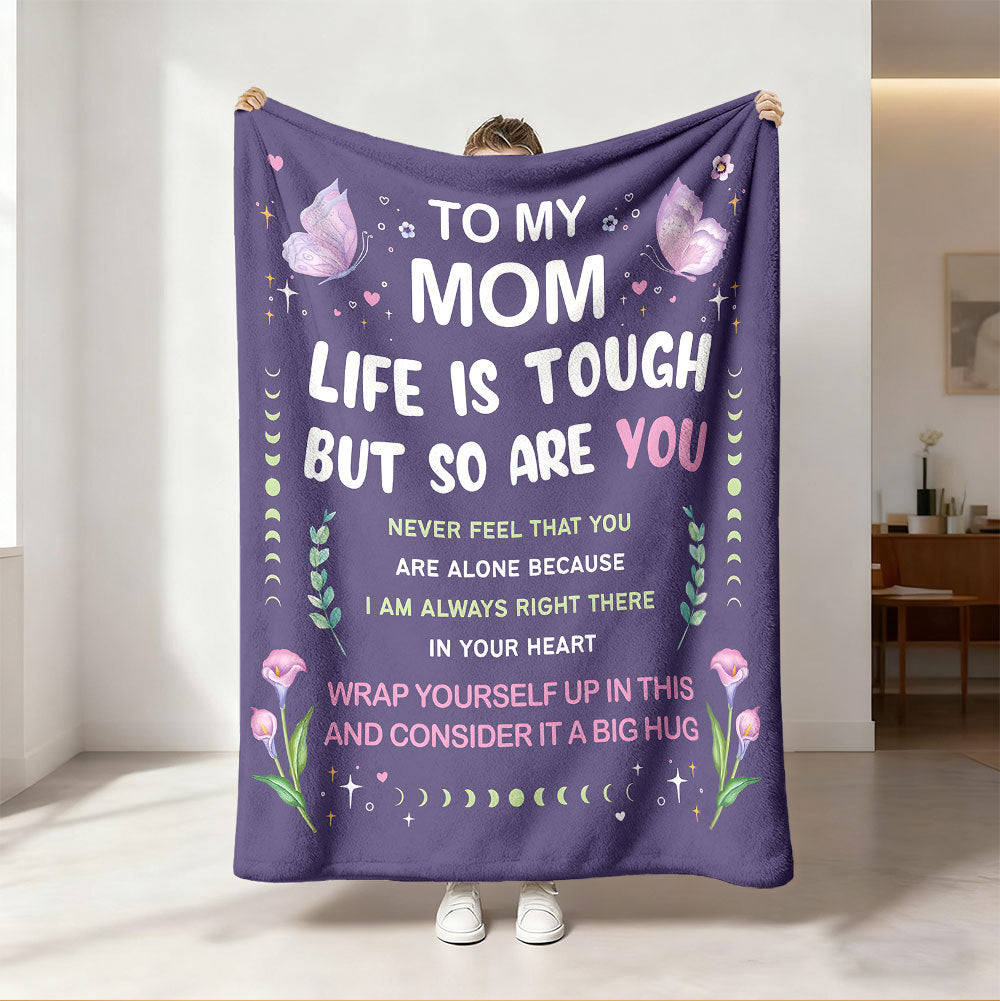 Inspirierende Botschaft Fleece-Decke