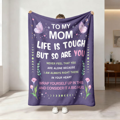 Inspirierende Botschaft Fleece-Decke