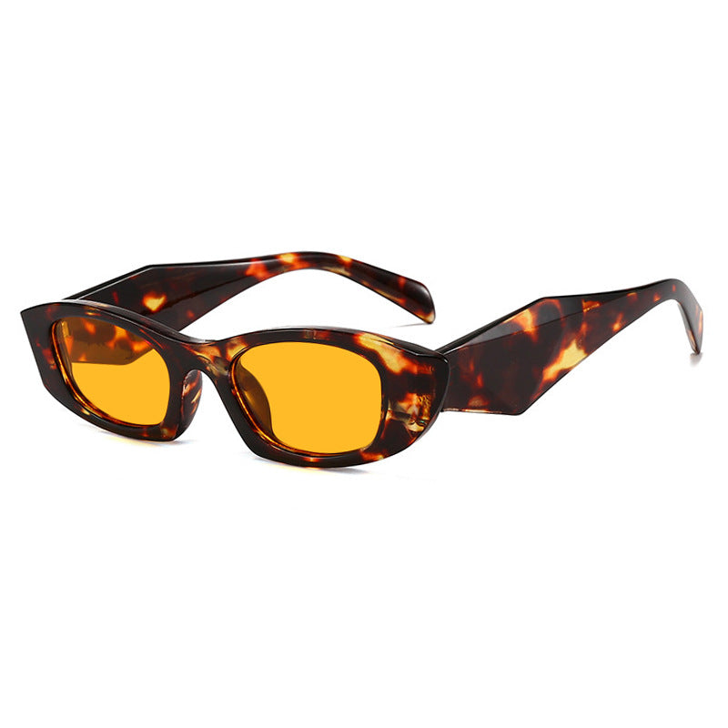 Damen trendige Cat-Eye Sonnenbrille mit einzigartigem Rahmen und UV-Schutz Brehn