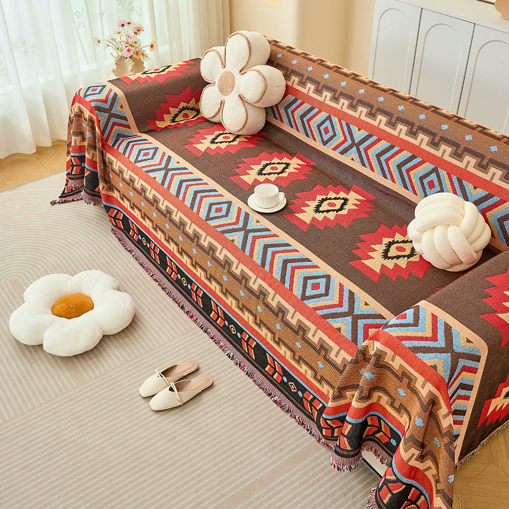 Bohemian gemusterte Sofa-Wurfdecke