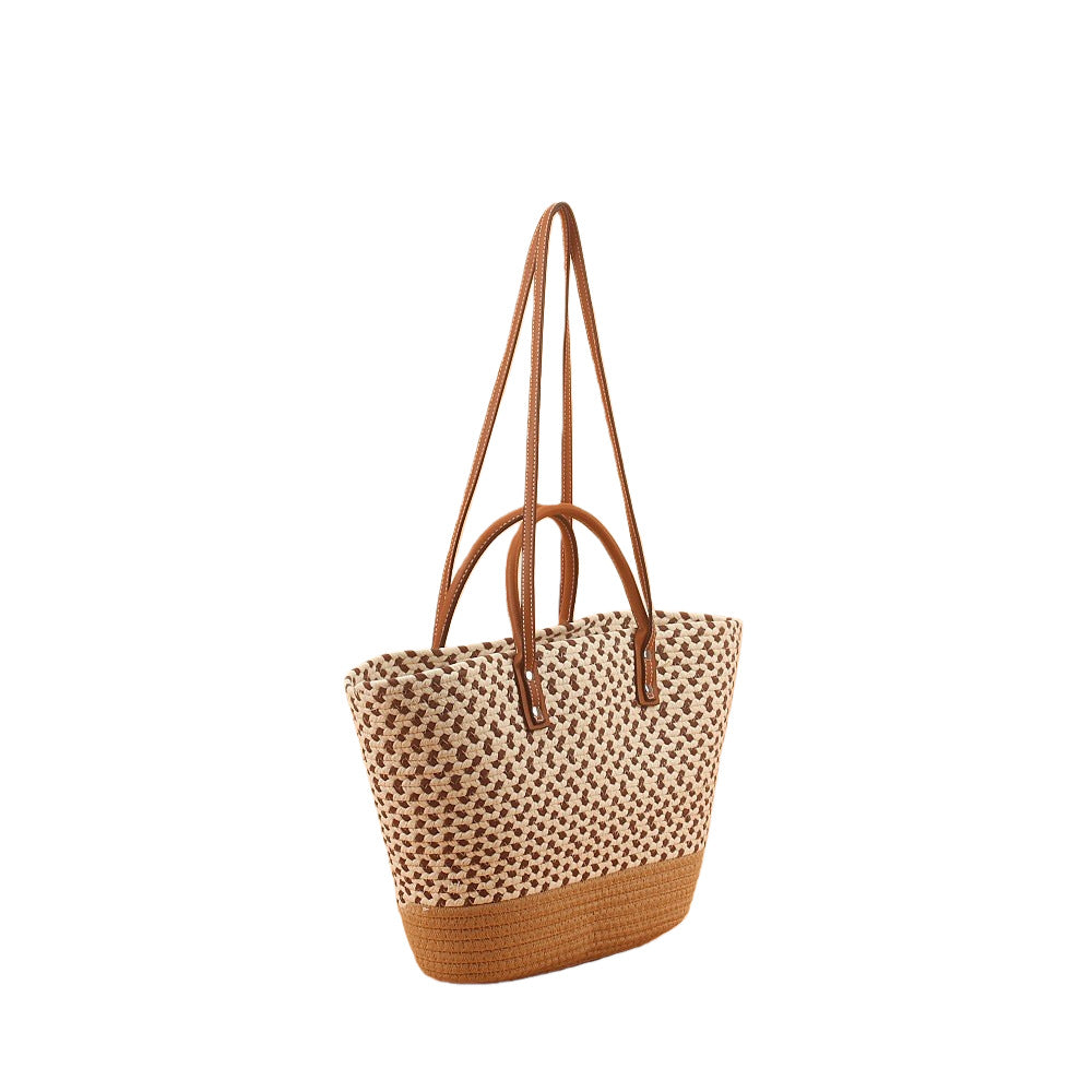 Elegante und Geräumige Strandtasche mit Geflochtenem Design Brehn