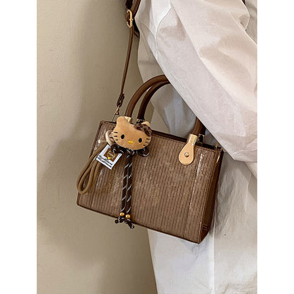 Elegante Texturierte Handtasche Schultertasche