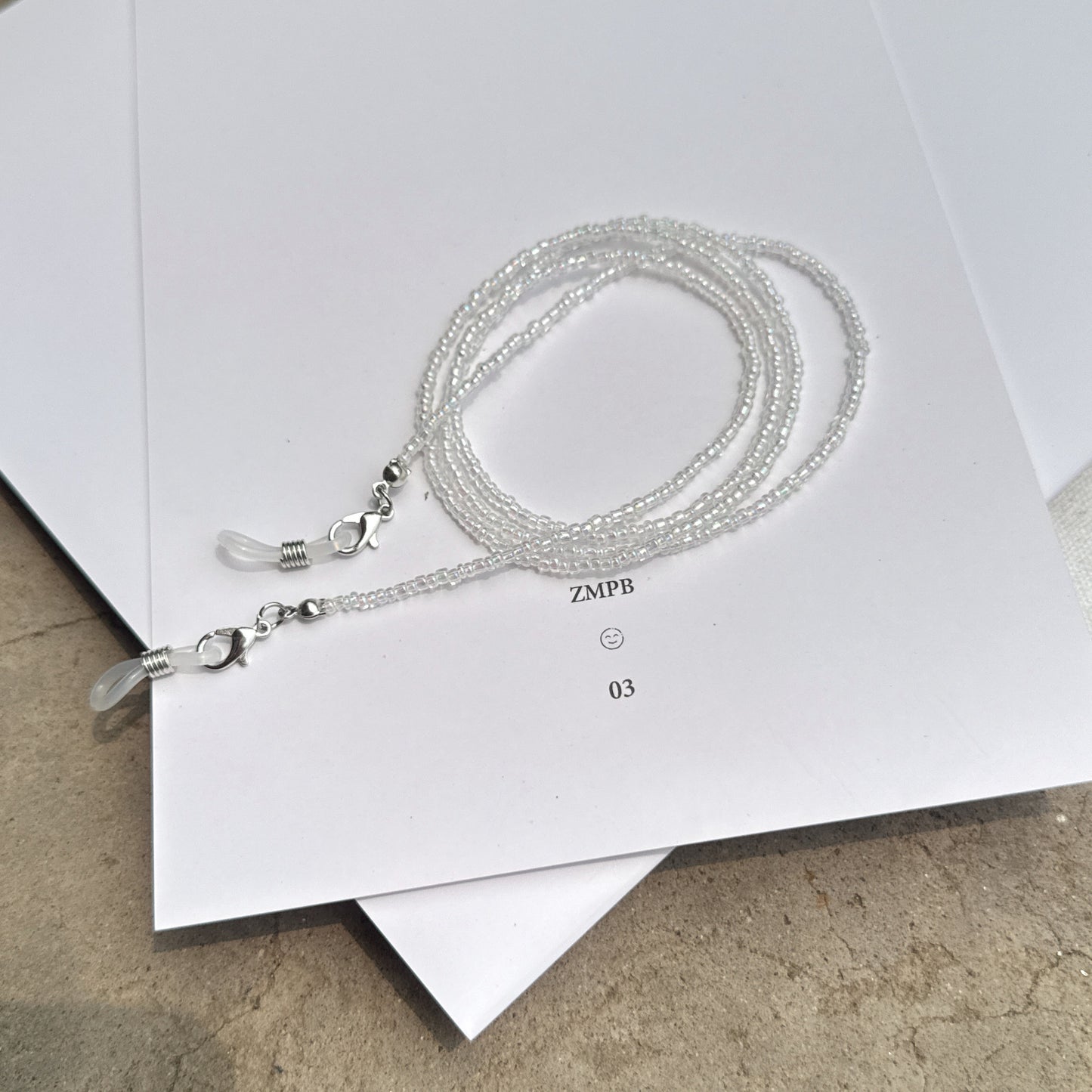 Bunte Perlen Brillen Kette Brehn