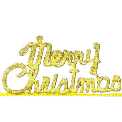 Festliche Weihnachtswanddekoration-Schild Brehn