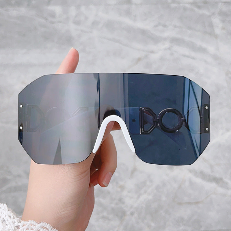 Fashion Statement Breitkrempige Schild Sonnenbrille Brehn