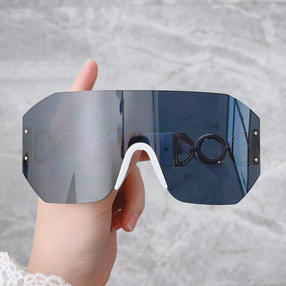 Fashion Statement Breitkrempige Schild Sonnenbrille Brehn
