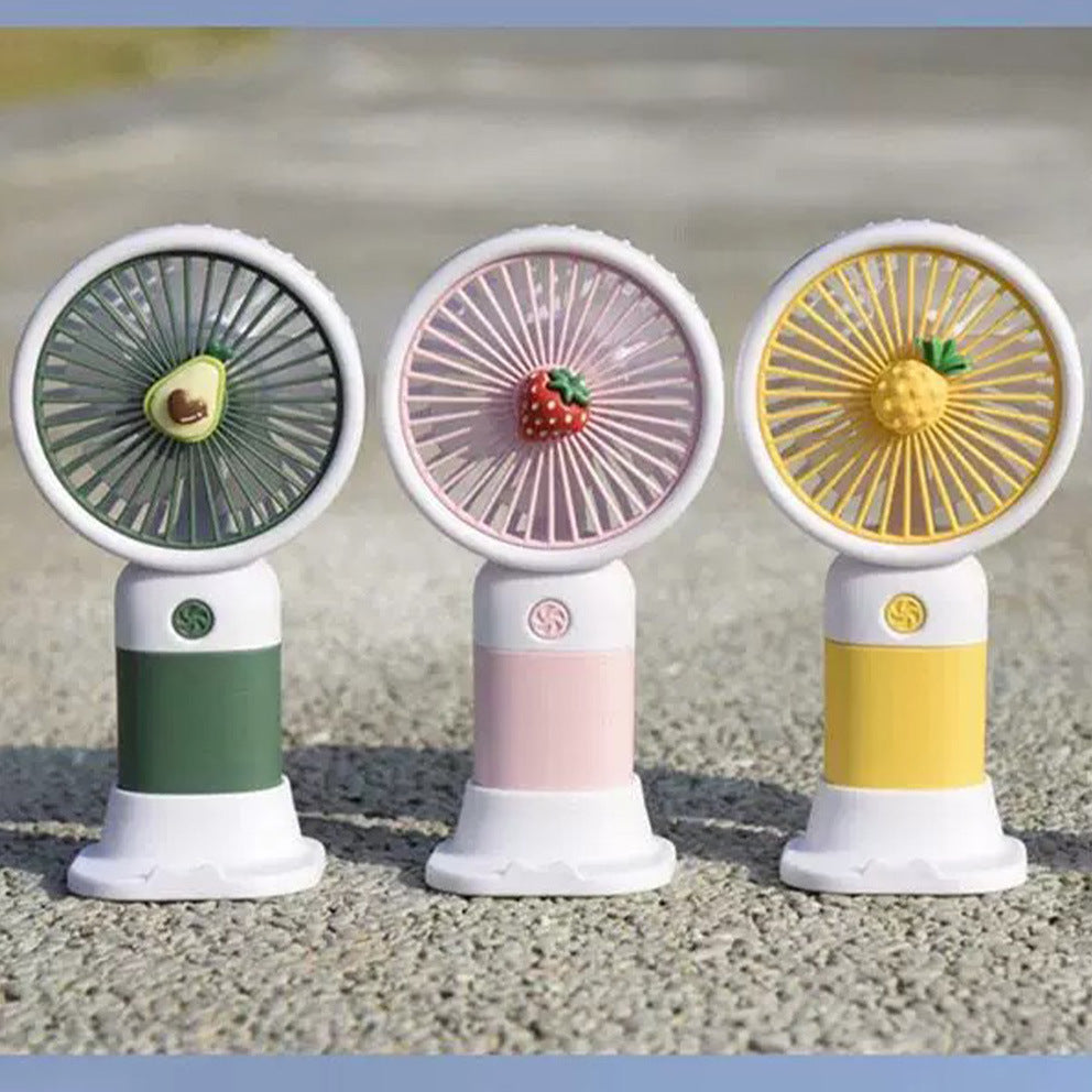 Damen tragbarer Mini-Handventilator mit doppelter USB-Ladefunktion Brehn