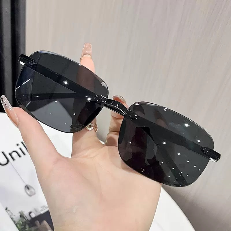 Moderne oversized rechteckige Sonnenbrille Brehn