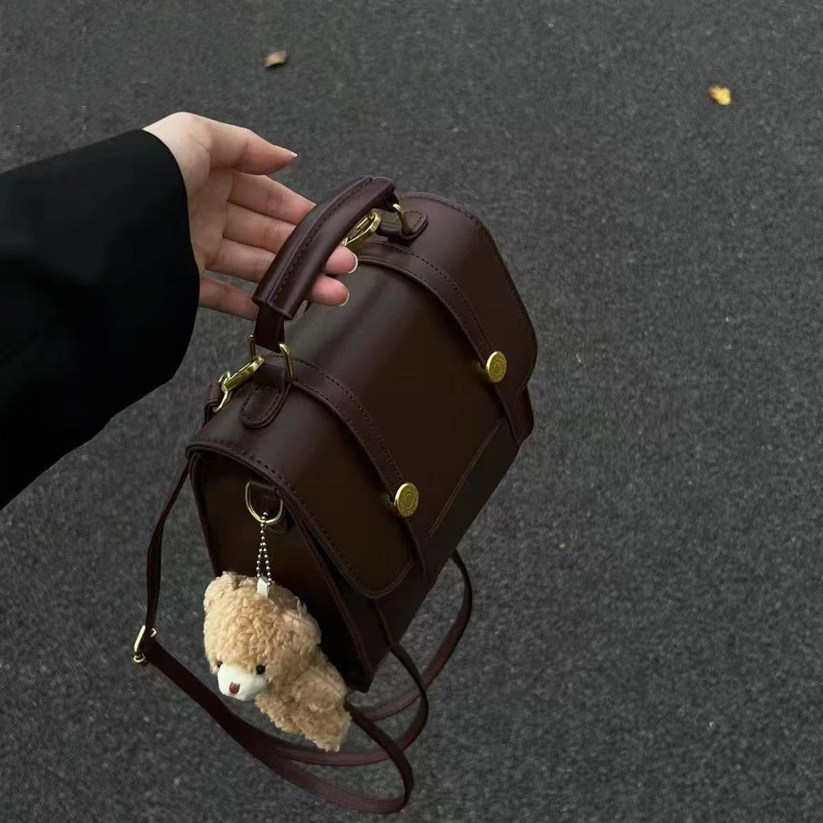 Modische Strukturierte Handtasche Brehn